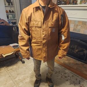 Mens Carhartt FR Quilt line coat size large regular, Flame Resistant
